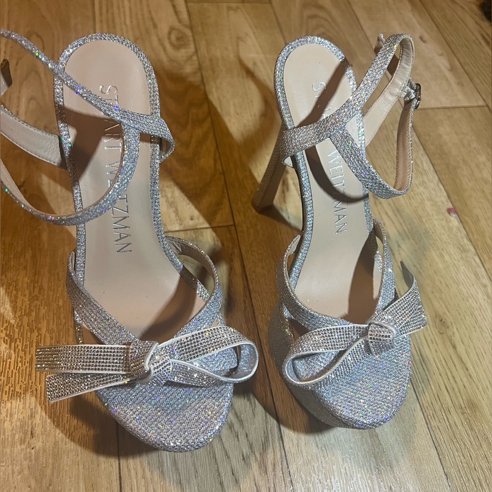 STUART WEITZMAN Mega Bow Platform Sandals size 7.5